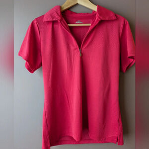Under Armour M pink 1/4 zip sport top